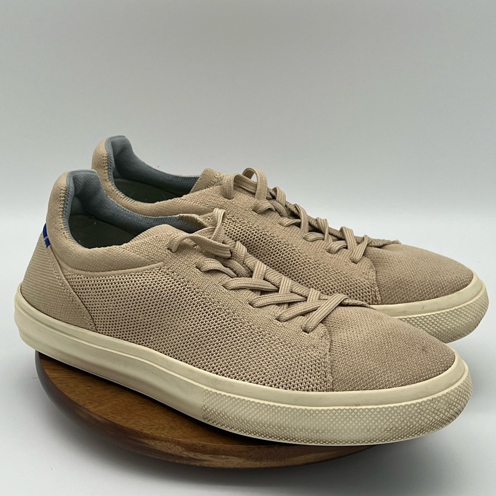 Rothy’s RS02 The Lace Up Tan Beige Sneakers Women’s Shoe 9.5 Men 8